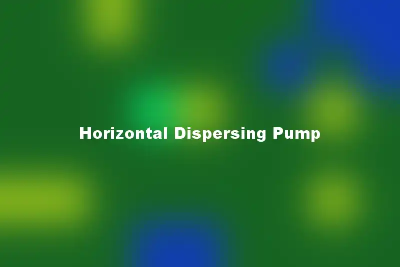 Horizontal Dispersing Pump